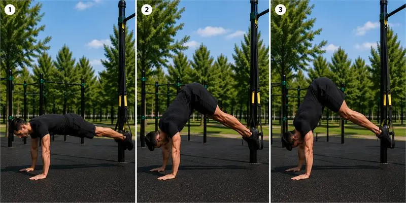 Pike en TRX: secuencia del movimiento