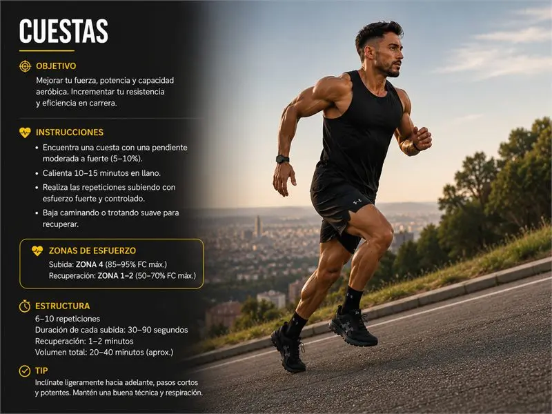 Cuestas: secuencia del movimiento