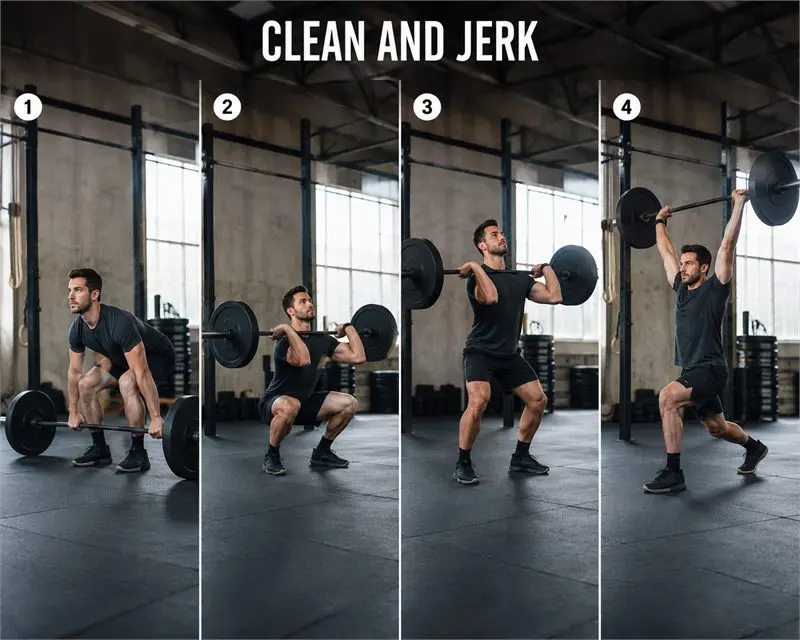 Clean and jerk: secuencia del movimiento