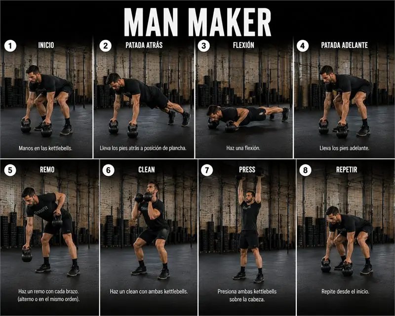 Man maker: secuencia del movimiento