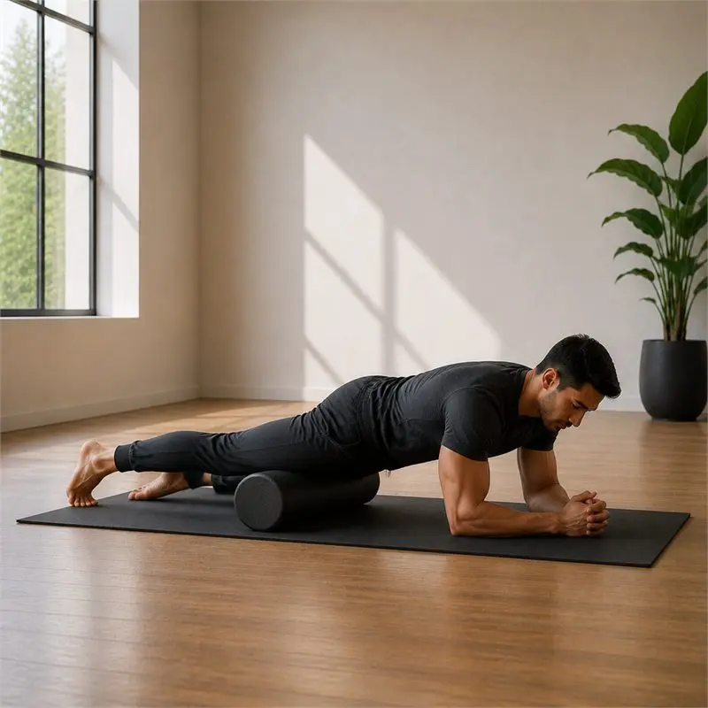 Foam roller cuádriceps: secuencia del movimiento