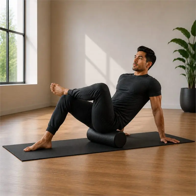 Foam roller glúteo: secuencia del movimiento
